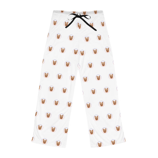 Yorkie Face Women's Pajama Pants - Cozy Sleepwear with Peanut Design