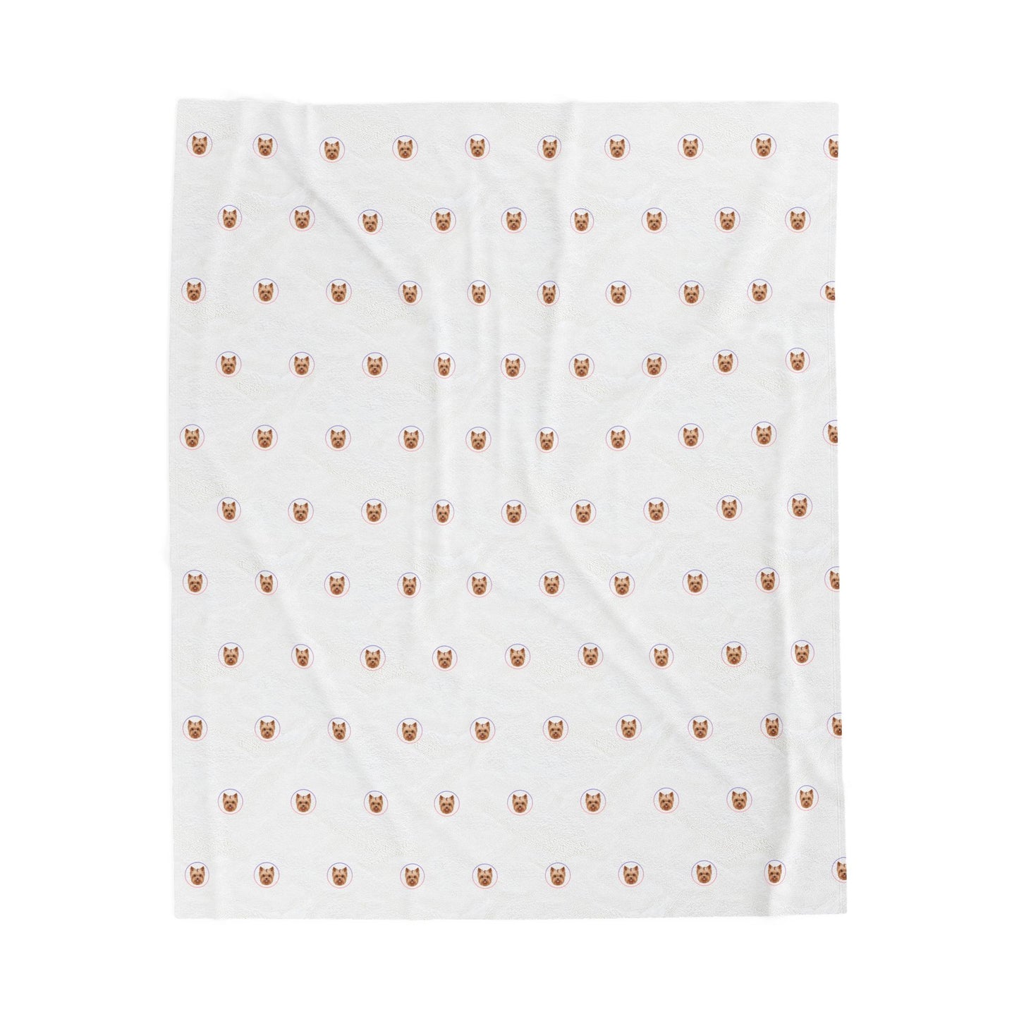 Plush Blanket with Peanut's Face Design