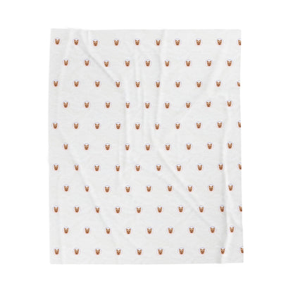 Plush Blanket with Peanut's Face Design