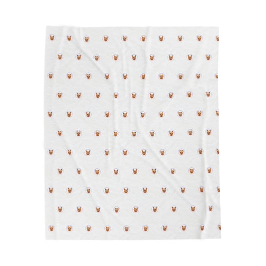 Plush Blanket with Peanut's Face Design