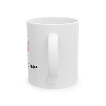 Unbothered Energy Ceramic Mug - Dog Lover's Gift, Cute Pet Mug, Coffee Cup, Fun Dog Design, Dog Parent Mug