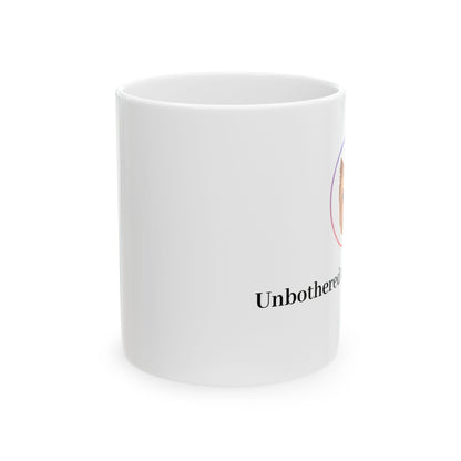 Unbothered Energy Ceramic Mug - Dog Lover's Gift, Cute Pet Mug, Coffee Cup, Fun Dog Design, Dog Parent Mug