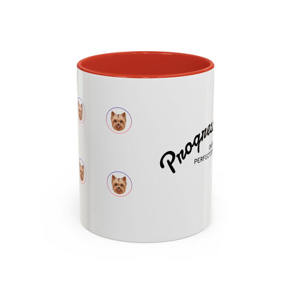 Motivational Coffee Mug, Progress Over Perfection Design, Cute Dog Print, Gift for Pet Lovers, Office or Home Decor, Inspirational Drinkware