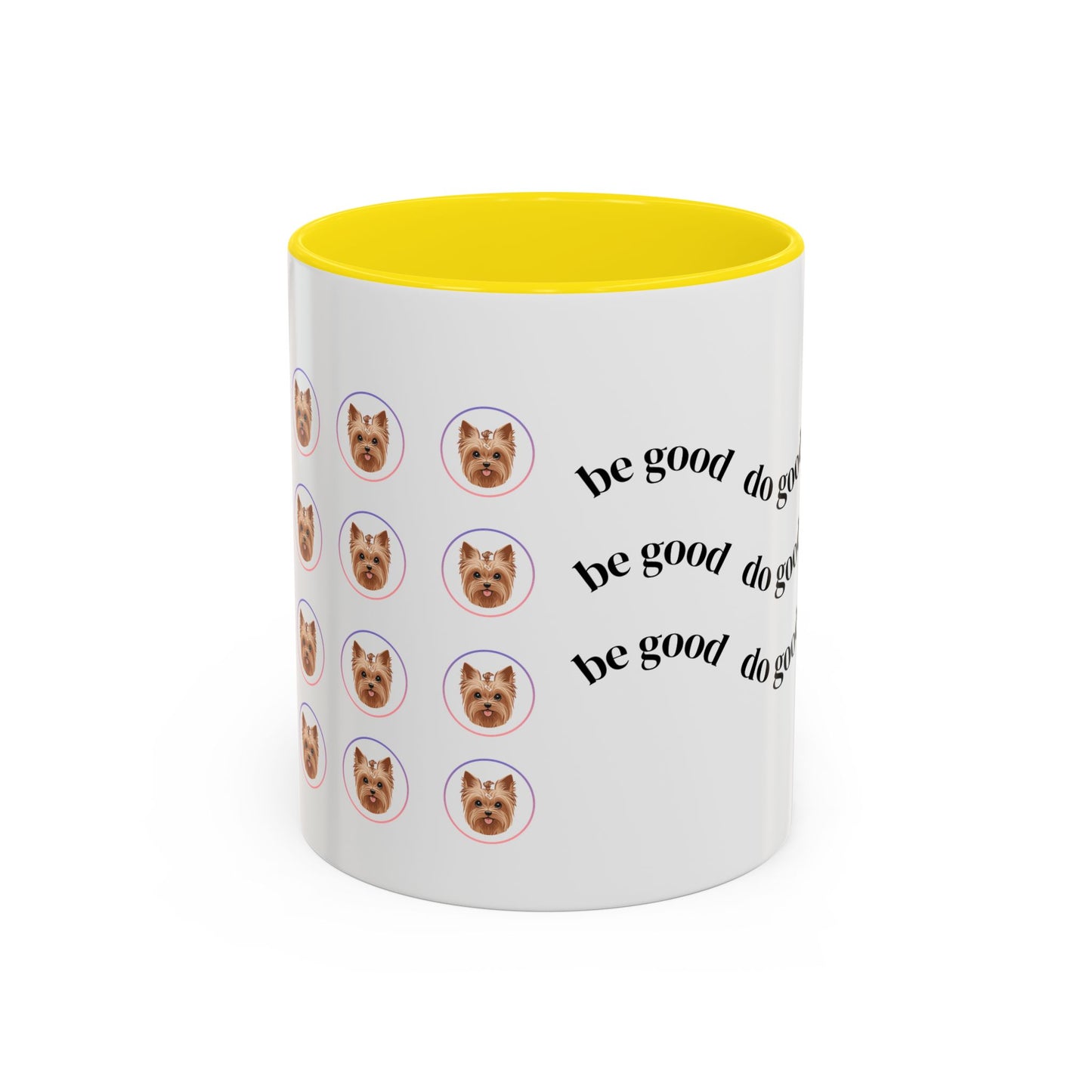 Inspirational Accent Coffee Mug, Cute Dog Decor, Motivational Gift, Pet Lover Coffee Cup, Be Good Do Good Mug